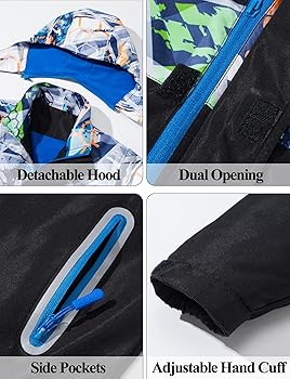 断捨離cherry　アウター　キッズ　140 B16@5 Amazon.com: Happy Cherry Kid's Ski Jacket Cycling Outwear